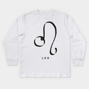 LEO KIROVAIR ASTROLOGICAL SIGNS #cancer #astrology #kirovair #symbol #minimalism #horoscope #scorpion #home #decor Kids Long Sleeve T-Shirt